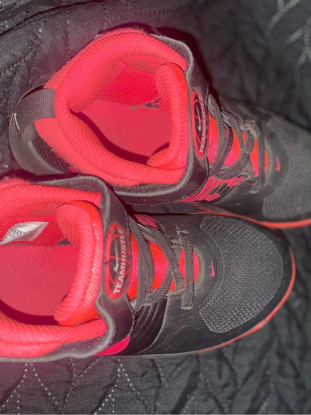 Little girls size 1y Nike shoes